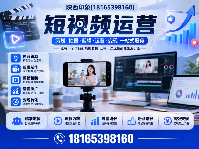新城区短视频运营展示图